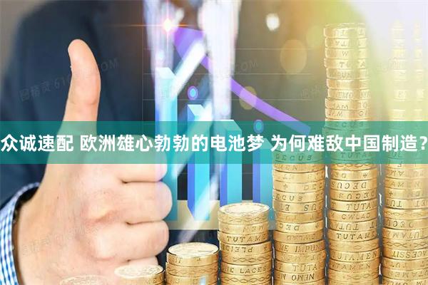 众诚速配 欧洲雄心勃勃的电池梦 为何难敌中国制造？