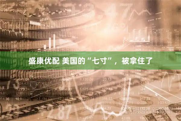 盛康优配 美国的“七寸”，被拿住了