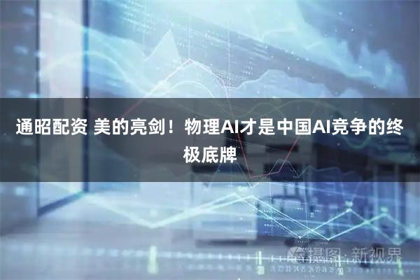 通昭配资 美的亮剑！物理AI才是中国AI竞争的终极底牌