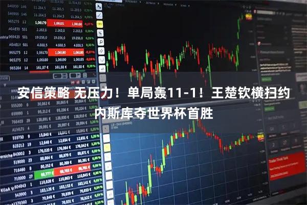 安信策略 无压力！单局轰11-1！王楚钦横扫约内斯库夺世界杯首胜