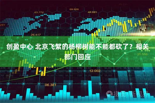 创盈中心 北京飞絮的杨柳树能不能都砍了？相关部门回应